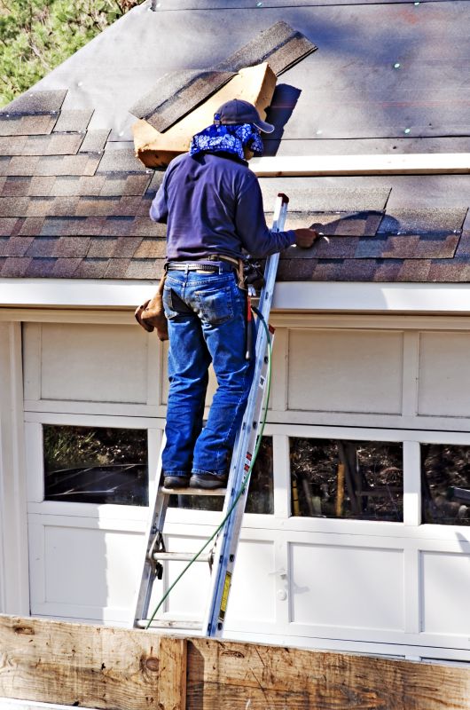 Repair Work on Damaged Shingles